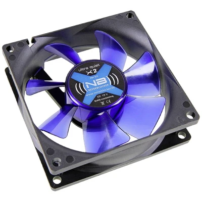 Immagine di NoiseBlocker BlackSilent Fan X2 Ventola per PC case Nero (L x A P) 80 25 mm