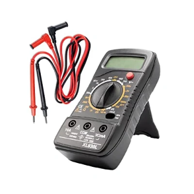 Immagine di MMOBIEL Multimetro digitale professionale CAT III 1000 V 2000 conteggi tester della tensione Test CA/CC, corrente, resistenza, continuità, verifica transistor incl. puntali e manuale
