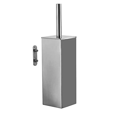 Immagine di Gedy Perth Muro, Misure e Peso: 38X9X9,5 CM &amp; 0,835 kg, Scopettino WC Realizzato in Acciaio Inox, Finitura cromata, Scopino Bagno Design di R&amp;S, 2 Anni Garanzia, Unica