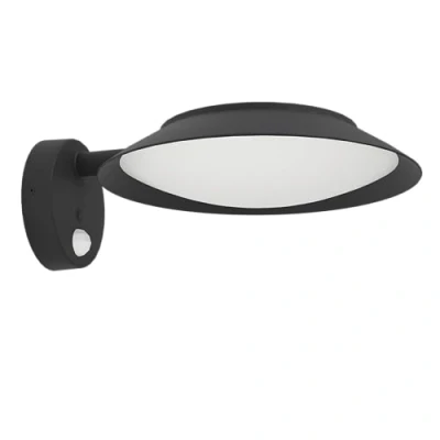 Immagine di EGLO Applique a LED Cerrisi, larghezza 10,5 cm, nero, sensore