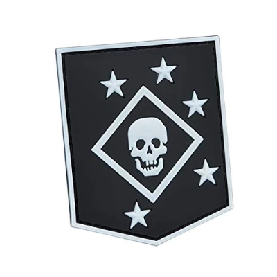 Immagine di Glow Dark USMC Raiders Marines MARSOC PVC GITD Rubber USA Morale Tactical Fastener Patch