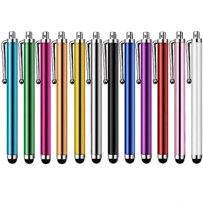 Immagine di Rpanle 12 Pezzi Penna Touch, per Tablet, Pennino Capacitivo Universale Touch Screen Compatibili con Samsung/Lenovo/Android/Tablet e Tutti i Dispositivi (Multicolor)