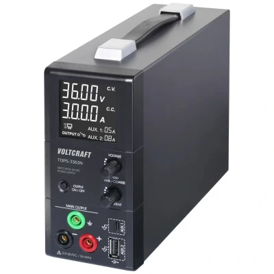 Immagine di VOLTCRAFT TOPS 3363N Alimentatore da laboratorio regolabile 0.8 36 V/DC 0.1 3 A 100 W #####lüfterlos Num. uscite x