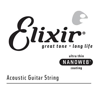 Immagine di Corda singola per chitarra acustica bronzo 80/20 Elixir® Strings con rivestimento NANOWEB® (.026)