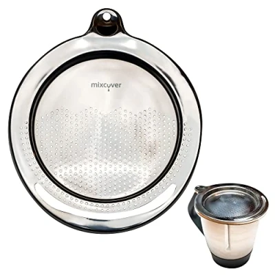 Immagine di mixcover Filtro in acciaio inox, colino, per Bimby TM6 e TM5, pasta, verdure, riso molto altro ancora accessorio scolare, Bimby.