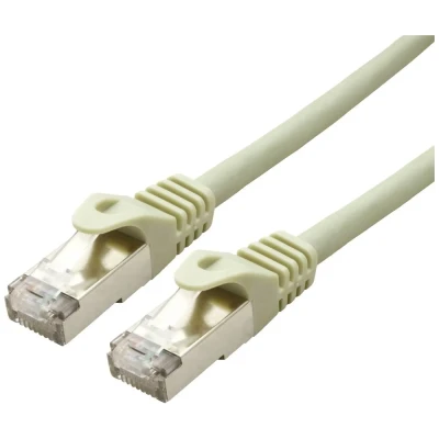 Immagine di Value 21.99.0848 RJ45 cavo di rete, patch CAT 6A S/FTP 70.00 m Grigio doppia schermatura, Privo alogeni, Ritardante fiamma 1 pz.
