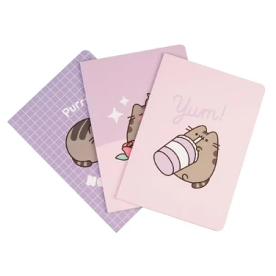 Immagine di Grupo Erik: Set 3 quaderni A5 Pusheen Pack da personalizzare, appunti con copertina flessibile, carta d&#039;avorio 80g/m², box Kawaii
