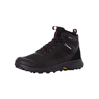 Immagine di Berghaus Vc22 Multisport GTX Tessuto Impermeabile metà Walking, Stivali da Escursionismo Uomo, Nero e Rosso, 42 EU