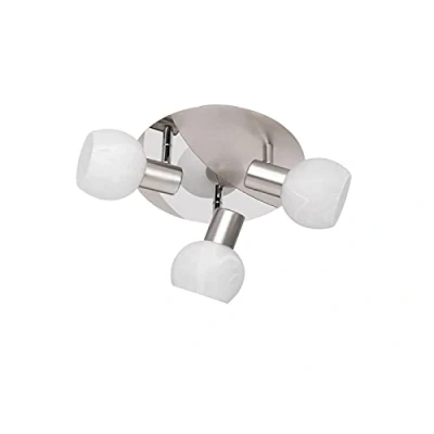 Immagine di Reality Leuchten a + to e, Spot, Metallo, E14, nickel matt/chrom, 22 x 17 cm, E14