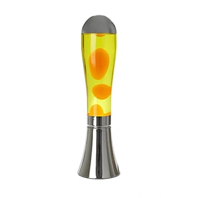 Immagine di Balvi Lampada Lava Magma Colore Argento/Giallo Oggetto Decorazione Dimensioni XL Alluminio/Vetro 45