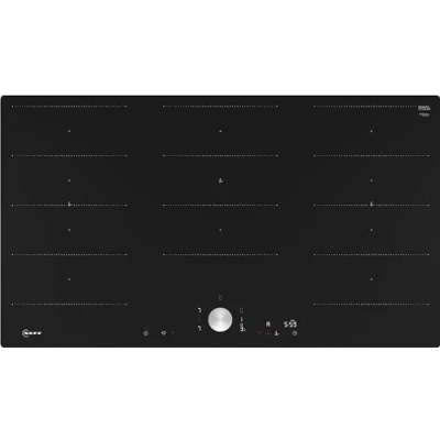 Immagine di NEFF T69PTX4L0 piano cottura a induzione N90, autosufficiente in vetroceramica, larghezza 90 cm, Twist Pad, Flex Induction, Home Connect, Smart Hood Automatic, filo di superficie,