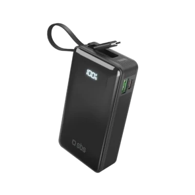 Immagine di SBS TTBB10000LCDTCPD20K batteria portatile Ioni di Litio 10000 mAh Nero