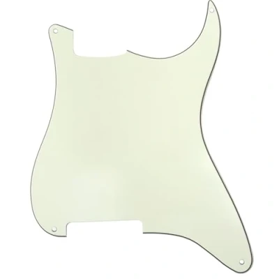 Immagine di Musiclily 4 Fori Battipenna Strat Pickguard Materiale Senza per Pick Up Chitarra Elettrica Style Custom, 3 strati Avorio