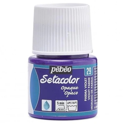 Immagine di PEBEO Colore per Stoffa Setacolor Opaco, flacone da 45 ml, Colore: Violetta di Parma