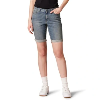 Immagine di Amazon Essentials Bermuda in Denim Aderenti da 23 cm Donna, delavé Vintage, 54