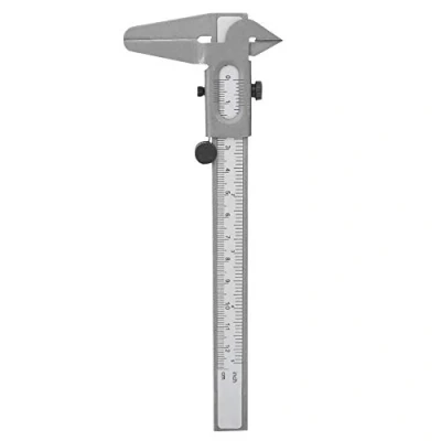 Immagine di calibro a corsoio in metallo micrometrico ad alta precisione Calibri manuali Strumenti di misurazione del Righello per la diametro esterno interno(5 Inch)