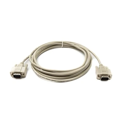 Immagine di System S D Sub Null Modem Cavo 3 m 9 pin maschio a RS232 DB9 adattatore grigio