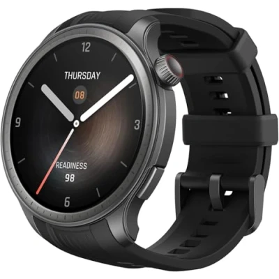 Immagine di Amazfit Balance Smartwatch 46 mm, Pagamento NFC, AI Fitness Coach, Batteria di 14 Giorni, Monitoraggio del Sonno e della Salute, GPS, 150 Modalità Sportive, Chiamate Bluetooth per Android iPhone