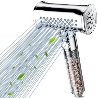 Immagine di Magichome soffione doccia con filtrazione a 8 fasi, ad alta pressione 4 modalità e pausa momentanea risparmio d&#039;acqua doccetta anticalcare