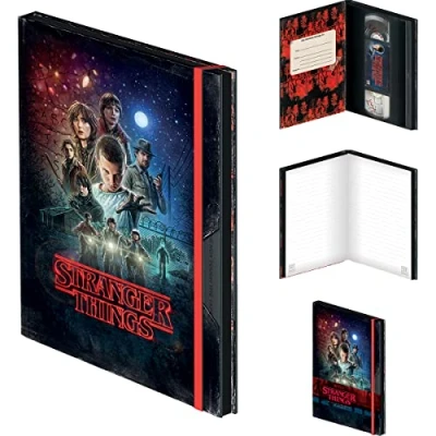 Immagine di Stranger Things Season 1 VHS Taccuino Premium A5, nero