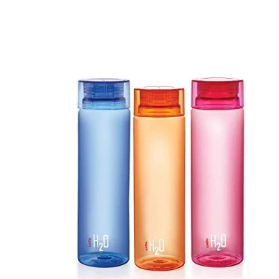 Immagine di Cello H2O Unbreakable Bottle, 1 Litre, Set of 3, Colour May Vary