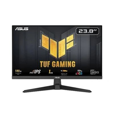 Immagine di ASUS TUF Gaming VG249Q3A Monitor 24 pollici (23,8), Full HD (1920x1080), 180 Hz, Fast IPS, ELMB, 1 ms (GTG), FreeSync Premium, Overdrive variabile, 99% sRGB, Nero