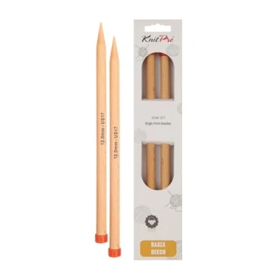 Immagine di KnitPro 40 cm x 12 mm Basix Aghi Birch Unico Picco