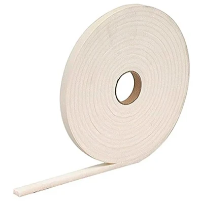 Immagine di Merriway BH04940 Striscia Sigillante Paraspifferi Autoadesiva in Schiuma di PVC Alta Densità, Bianco, 5 m