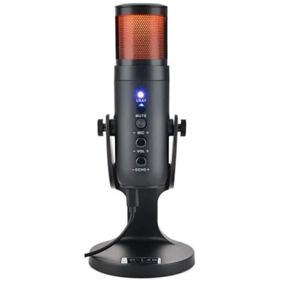Immagine di THE G LAB K Mic NATRIUM Gaming Microphone RGB Audio di alta qualità, supporto antivibrazione Microfono da tavolo USB ideale per Gaming, Streaming, Twitch, Youtube PC/PS4/PS5 NUOVO 2022