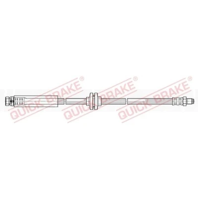 Immagine di QUICK BRAKE 32.412 Tubi Freno 413mm M10x1 con filettatura interna, esterna FORD: C Max, Focus Max