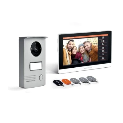 Immagine di SCS Sentinel videocitofono domestico, cablato, da porta, touch screen con badge Visodoor, bianco, R7+ RFID, PVF0042