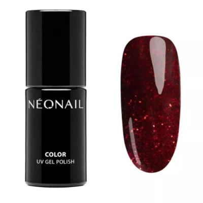 Immagine di NEONAIL Smalto Semipermanente Unghie 7,2 ml Rosso Alizee Smalti Glitter Gel Per UV Led Nail Polish Colori Brillantini