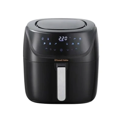 Immagine di Russell Hobbs Friggitrice ad Aria l 4 Design Compatto, 10 funzioni Pre impostate di cottura Max 220; Lavabile in lavastoviglie; Shake Alert; No olio, SatisFry Air Fryer 27160 56