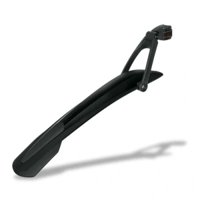 Immagine di SKS Germany X BLADE DARK 26&quot; + 27.5&quot; parafango posteriore per mountain bike (protezione della ruota con fissaggio rapido, tecnologia a 2 punti, fino max. 3.0&quot; di larghezza del pneumatico), nero