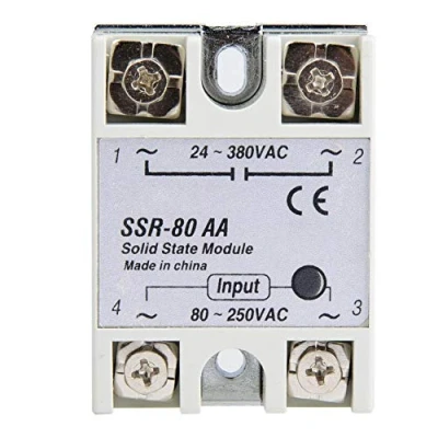 Immagine di Relè allo stato solido, Keenso SSR 80AA solido monofase Controllo macchinari 80A 80 250VAC modulo