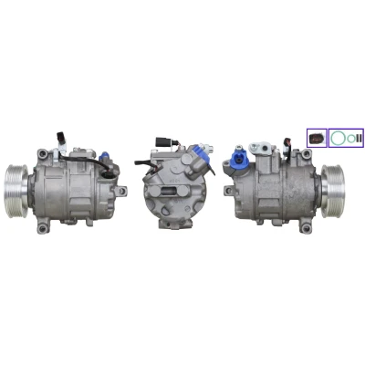 Immagine di LUCAS ACP929 Compressore Aria Condizionata PAG 46 R 134a con guarnizioni AUDI: Q7, A8 D3
