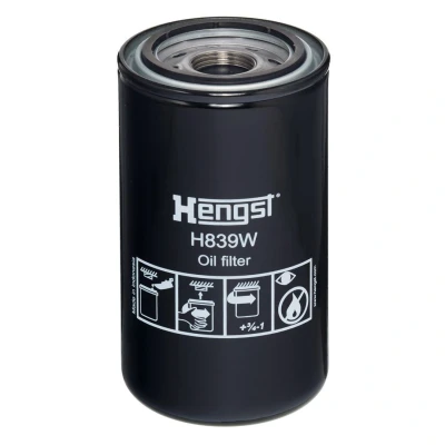 Immagine di HENGST FILTER H839W Filtro olio 1 1/8 16UN ad avvitamento