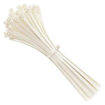 Immagine di intervisio Fascette Plastica per Cablaggio Riutilizzabili, 350 mm x 7,5 mm, Bianco, Richiudibili, Riapribili, Fermacavo Elettricista 350mm Nylon Cavi Stringicavo, Bianche, 100 Pezzi
