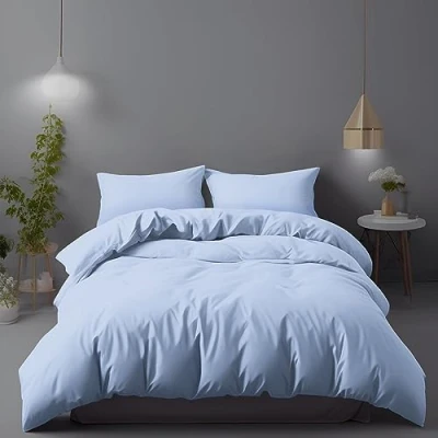 Immagine di LivinEase Set Copripiumino Una Piazza e Mezza Microfibra 200x200cm + Federe 80x80cm