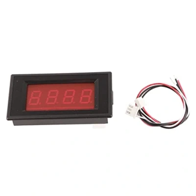 Immagine di Amperometro Digitale, DC 20A (75mV) / 50A 3 1/2 LED Display Ampere Panel Meter Amperometro, Rosso(DC50A（75mV）)