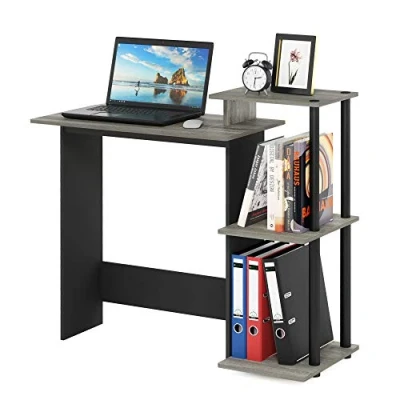 Immagine di Furinno Efficient Scrivania per Computer, EICHE, Grigio/Nero, taglia unica