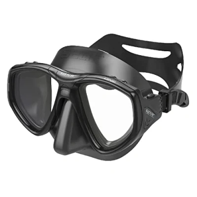 Immagine di SEAC One, Maschera Sub per Immersioni Subacquee e Snorkeling con Custodia, Predisposizione Graduata Miopia Unisex Adulto, Nero