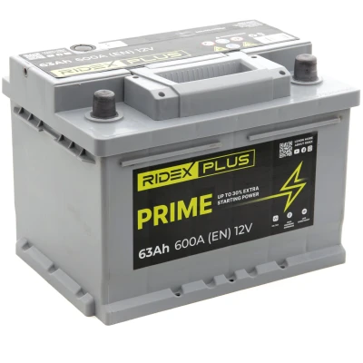 Immagine di RIDEX PLUS 1S0033P Batteria 12V 63Ah 600A B13 FORD: FIESTA 6, S Max Mk1, FOCUS 3, OPEL: Mokka / X, Corsa D Hatchback, Astra J GTC