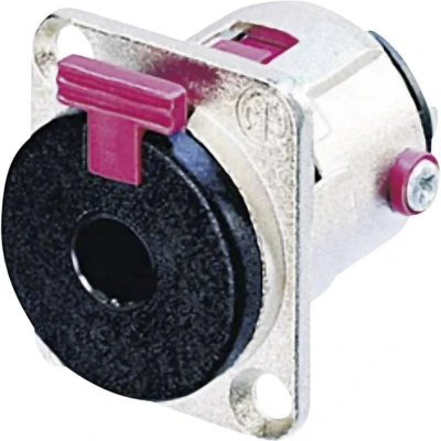 Immagine di Neutrik NJ3FP6C Jack 6.35 mm Presa a pannello contatti dritti Numero Poli (num): 3 Stereo Argento 1 pz.