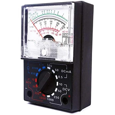 Immagine di POWERTOOL Multimetro Analogico Voltmetro Tester di Continuità Elettrica YX 1000A AC DC Misuratore Resistenza Corrente