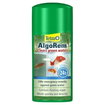 Immagine di Tetra Pond AlgoRem 1 L, Agisce Rapidamente e in Modo Mirato Contro Il Fenomeno dell’Acqua Verde (Alghe Sospese)