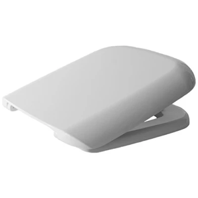 Immagine di Copriwater in Termoindurente, serie Conca della Ideal Standard, Bianco, con cerniere acciaio inossidabile.