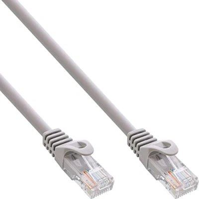 Immagine di InLine 20431 Cavo Patch Lan, U/Utp, Cat.5E, 0.3 m, Grigio
