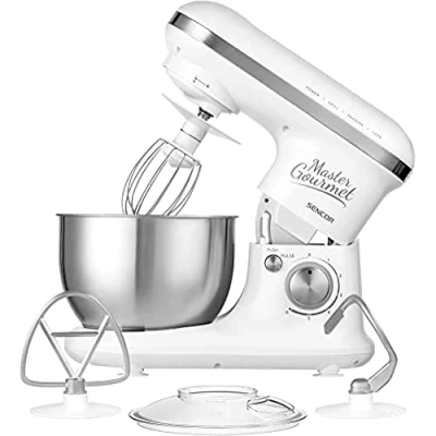 Immagine di Miscelatore Robusto Completamente in Metallo, 600 W, Bianco