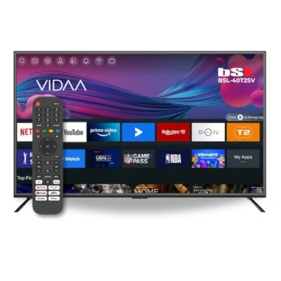 Immagine di BSL 40T2SV VIDAA Smart TV 40 pollici WiFi RJ45 Risoluzione Full HD 1920X1080p USB DVBT2/S2 e Ci Compatibile con Youtube, Netflix, Disney +, Dazn, Prime HDMI